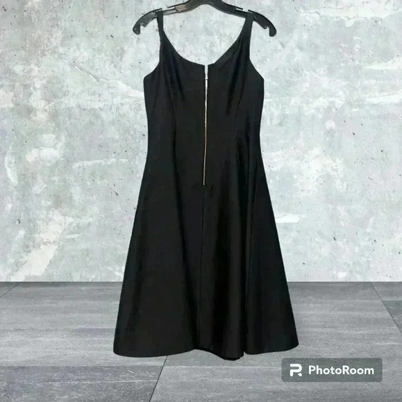 NWOT Kate Spade Black Tiger Lily Applique Fit & Flare Dress sz 4 - Picture 7 of 16